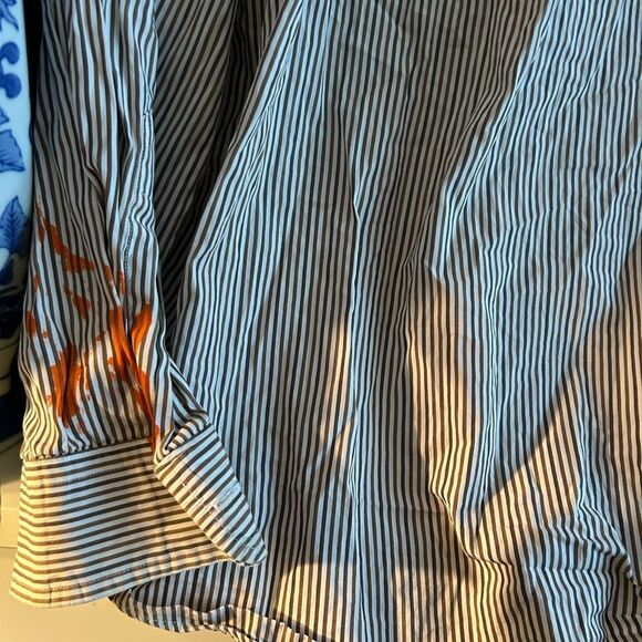 Hand painted casual button downs ton down shirt XL - Picture 12 of 16